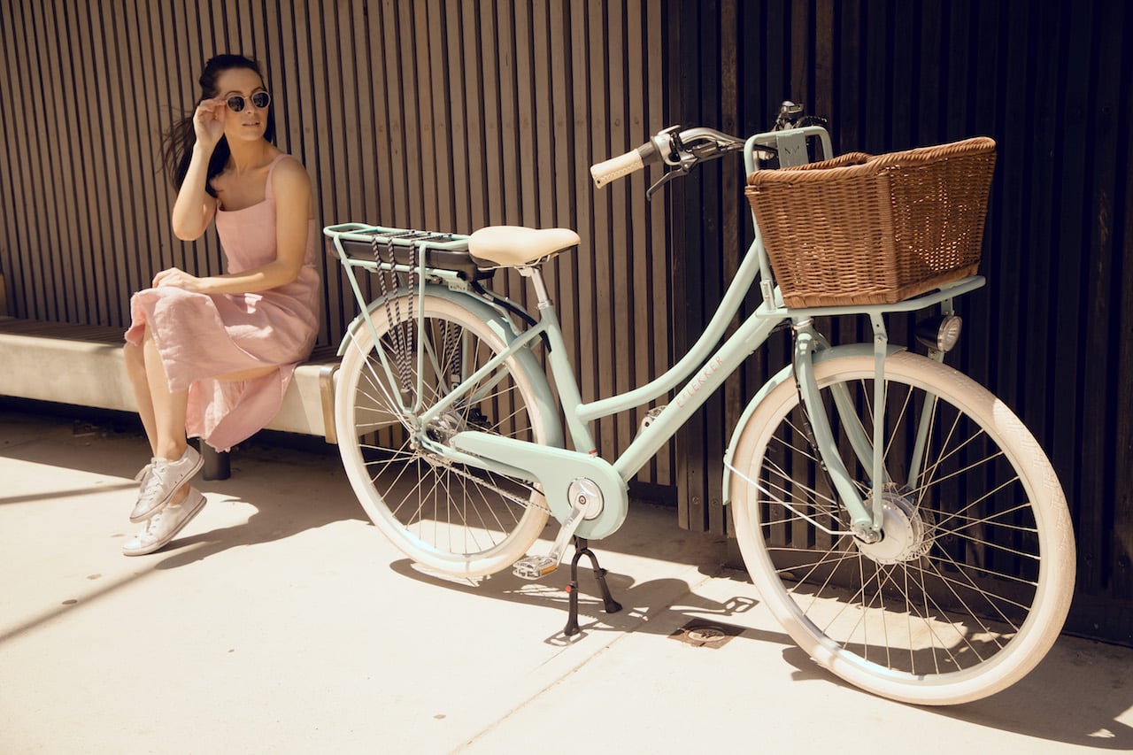 Cute bikes shop with baskets